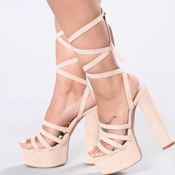 Platform wrap around Sandal - Picture 1 of 4